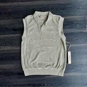 FEAR OF GOD ESSENTIALS Women’s Velour Sleeveless Polo